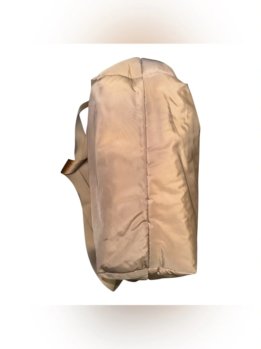 Addidas Originals Puffer Shopper Tote Bag in Magic Beige Color #B